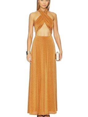 Sparkle dress in bronze